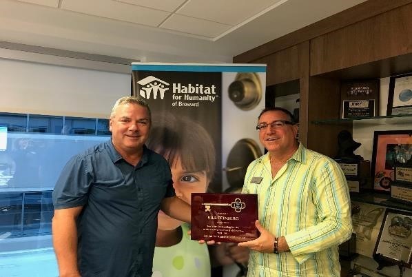 Bill Feinberg Receives Habitat Of Broward Outstanding Service Award